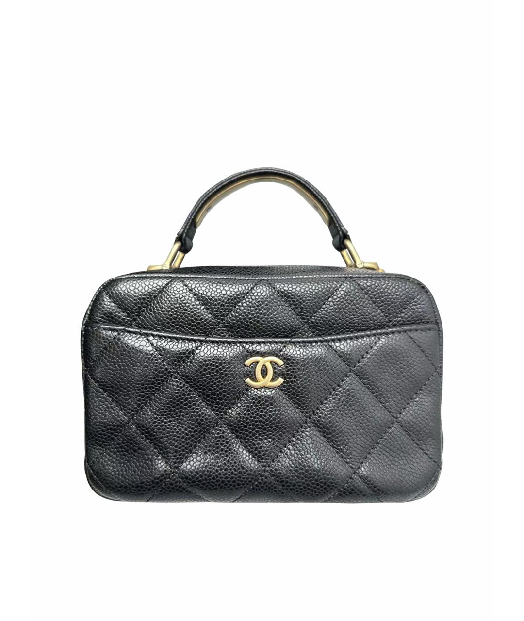 CHANEL Черная кожаная сумка через плечо, фото 1