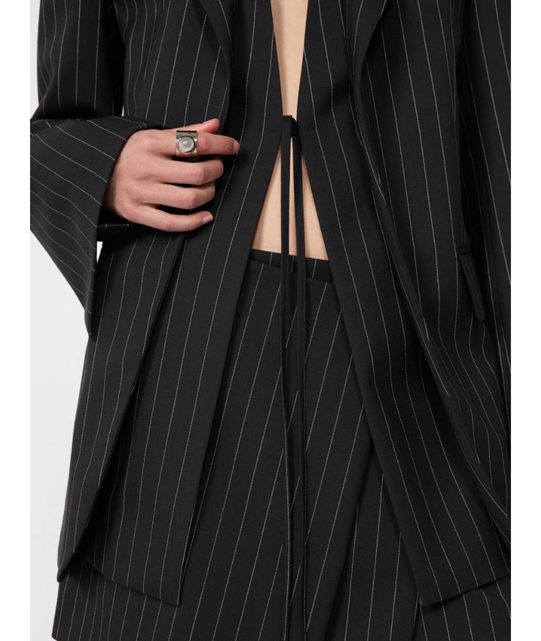 SPORTMAX Черный шерстяной жакет/пиджак, фото 5