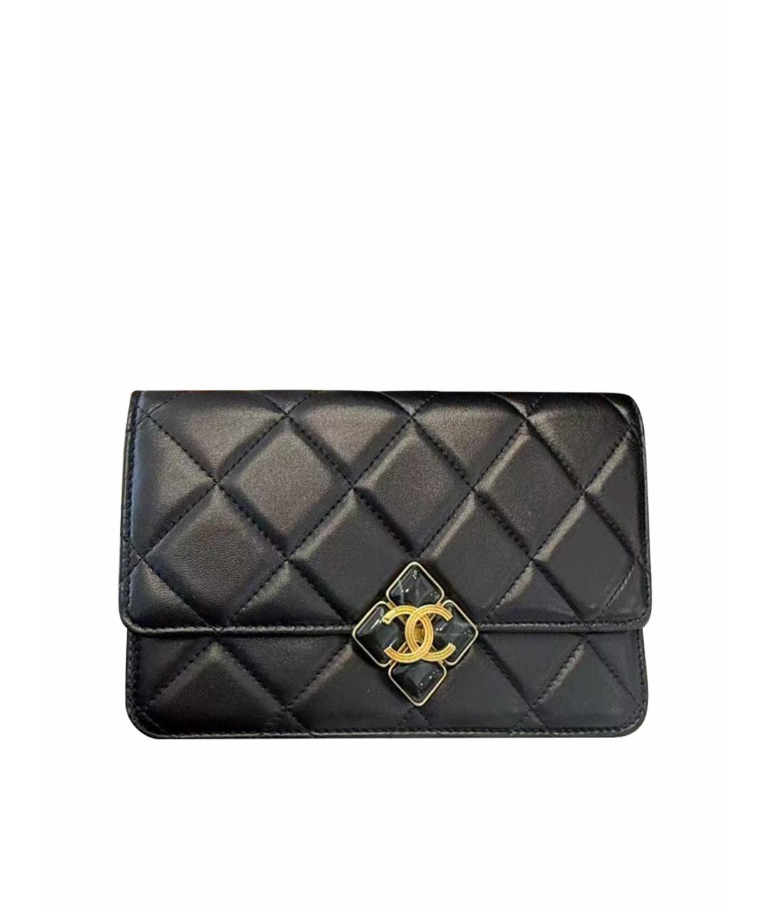 CHANEL Черная кожаная сумка через плечо, фото 1