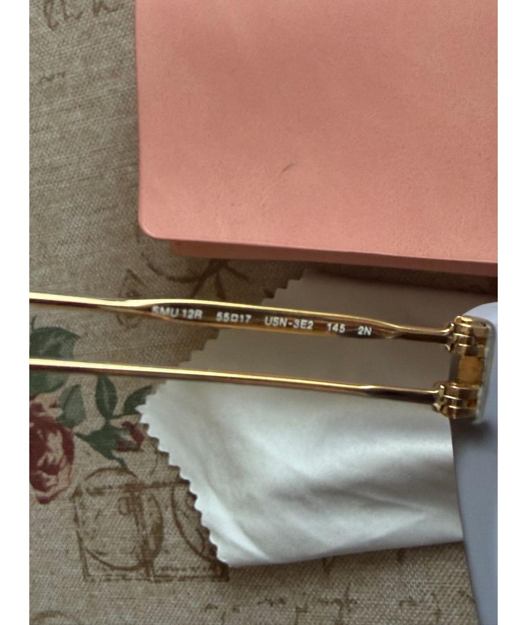 MIU MIU Черные пластиковые солнцезащитные очки, фото 2