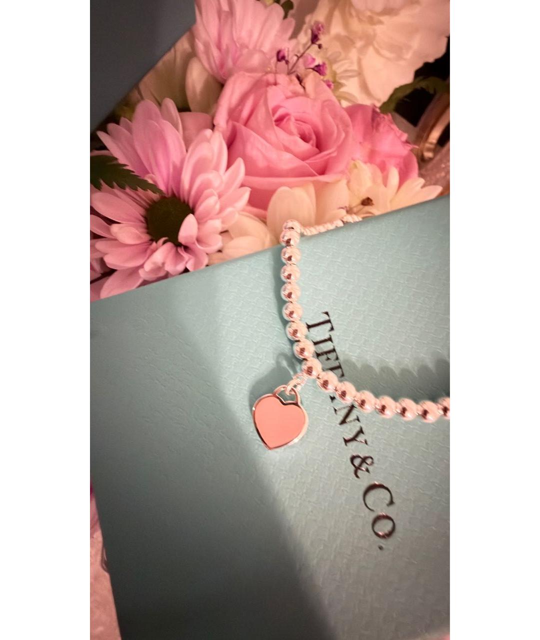 TIFFANY&CO Розовый серебряный браслет, фото 2