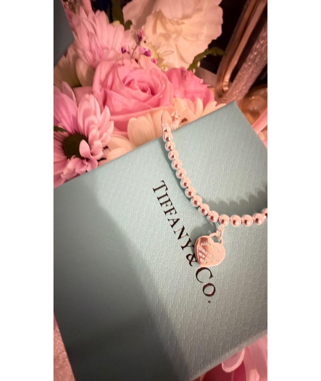 TIFFANY&CO Розовый серебряный браслет, фото 3