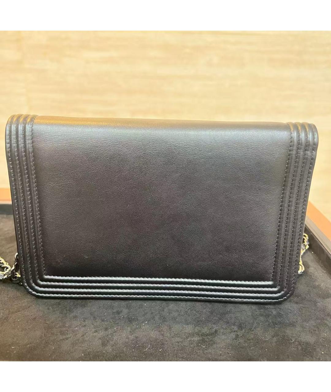 CHANEL Серебряная кожаная сумка через плечо, фото 2