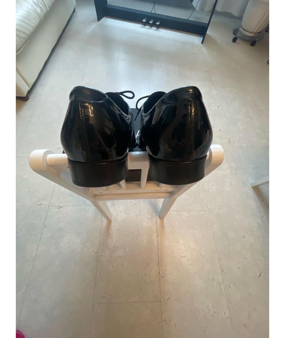 DOLCE&GABBANA Черные туфли из лакированной кожи, фото 4