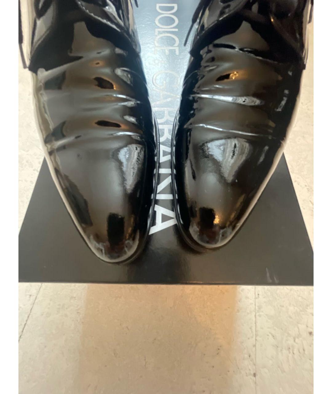 DOLCE&GABBANA Черные туфли из лакированной кожи, фото 6