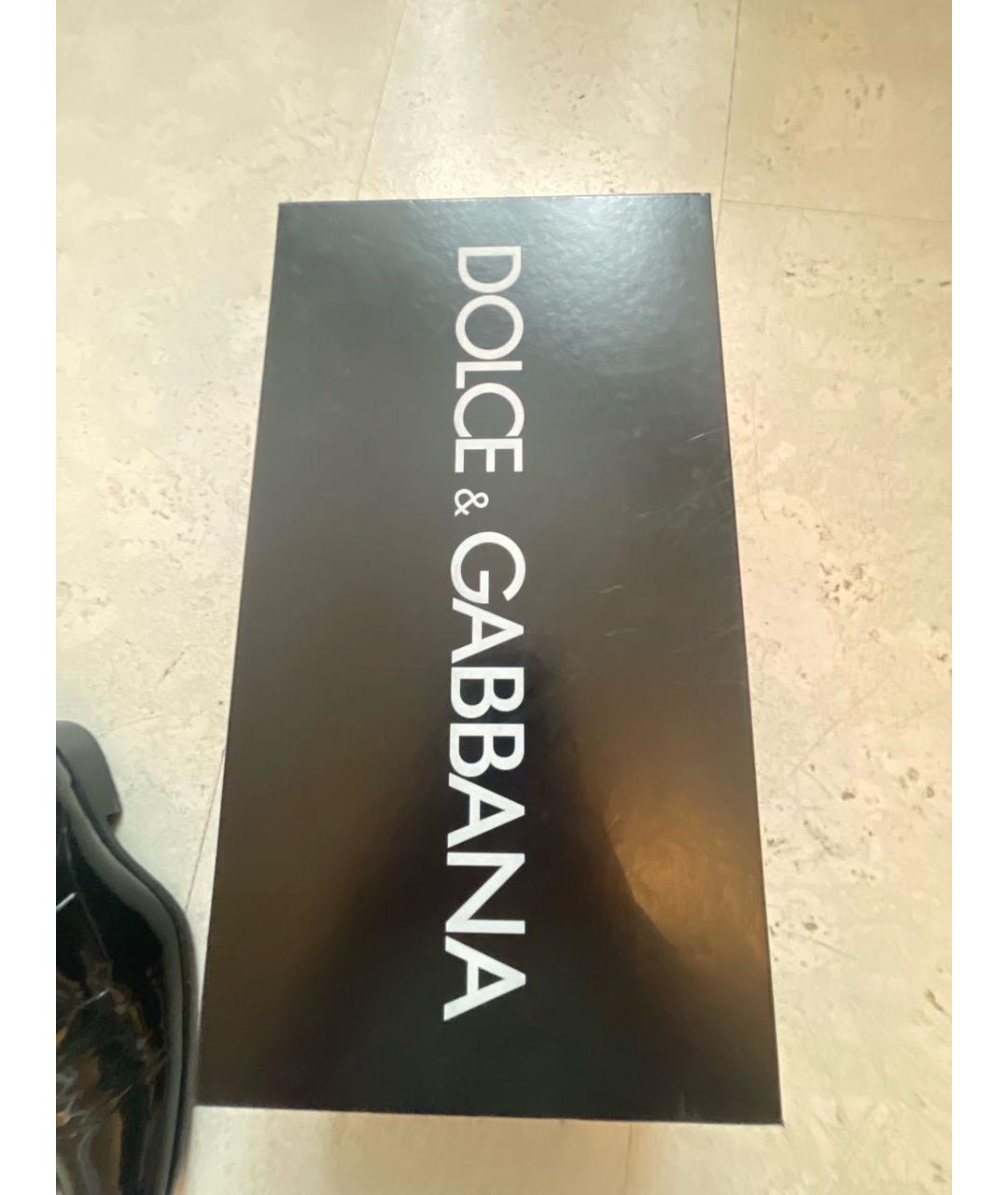 DOLCE&GABBANA Черные туфли из лакированной кожи, фото 7