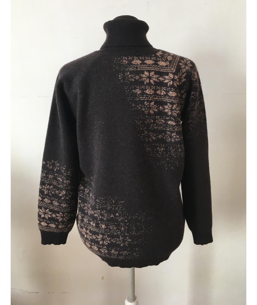 BURBERRY Коричневая шерстяная водолазка, фото 9