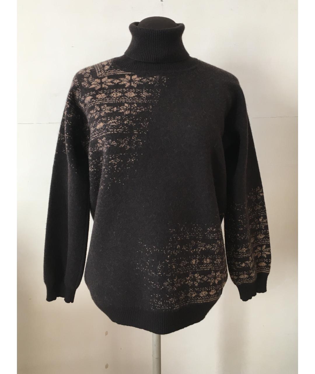 BURBERRY Коричневая шерстяная водолазка, фото 7