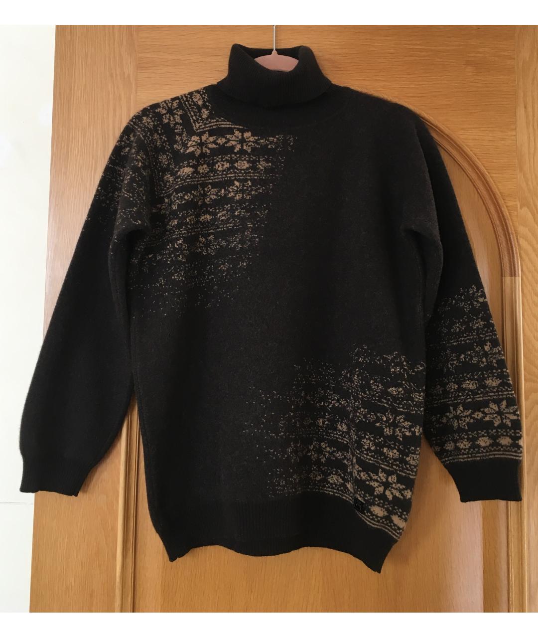 BURBERRY Коричневая шерстяная водолазка, фото 10