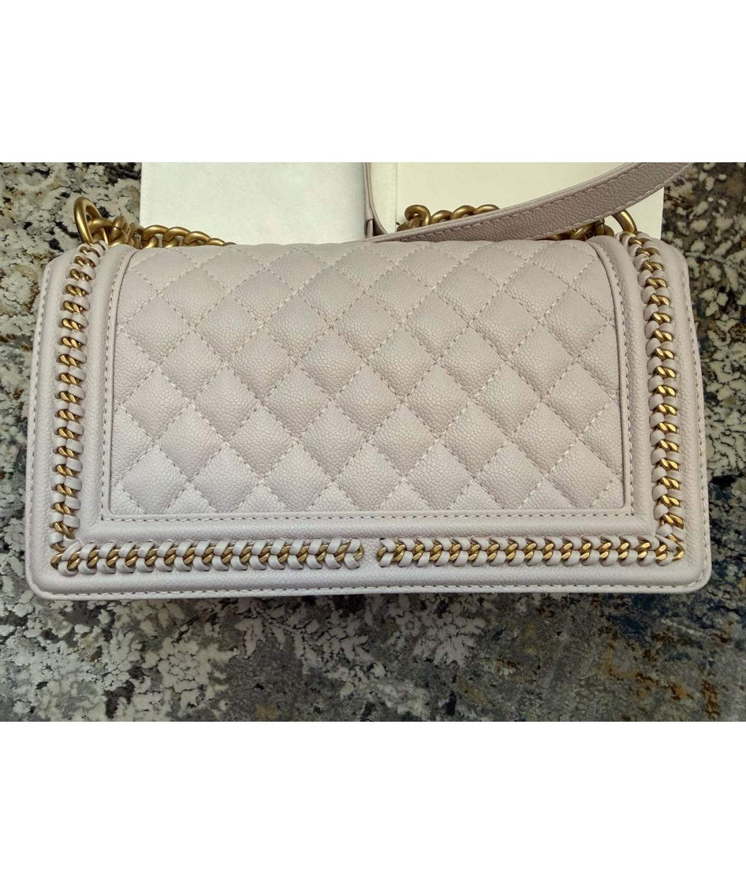 CHANEL Розовая кожаная сумка через плечо, фото 3