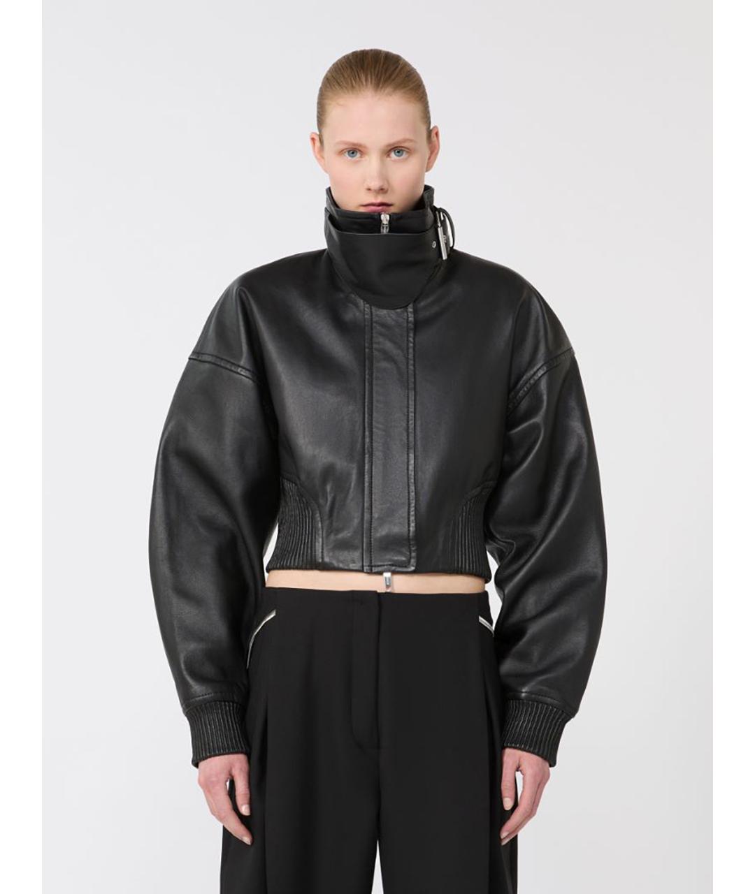 SPORTMAX Черная полиэстеровая куртка, фото 3