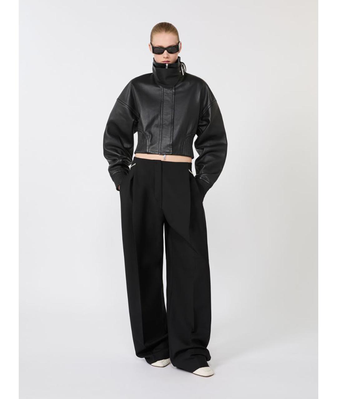 SPORTMAX Черная полиэстеровая куртка, фото 2