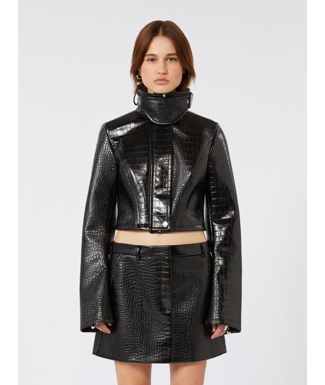 SPORTMAX Черная полиэстеровая куртка, фото 3