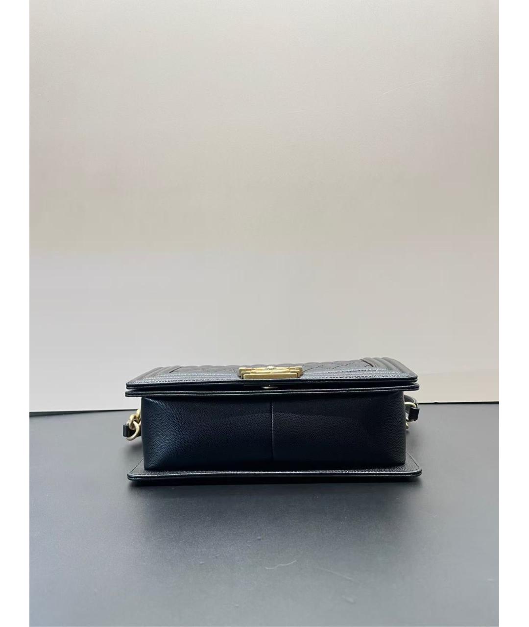 CHANEL Черная кожаная сумка через плечо, фото 3