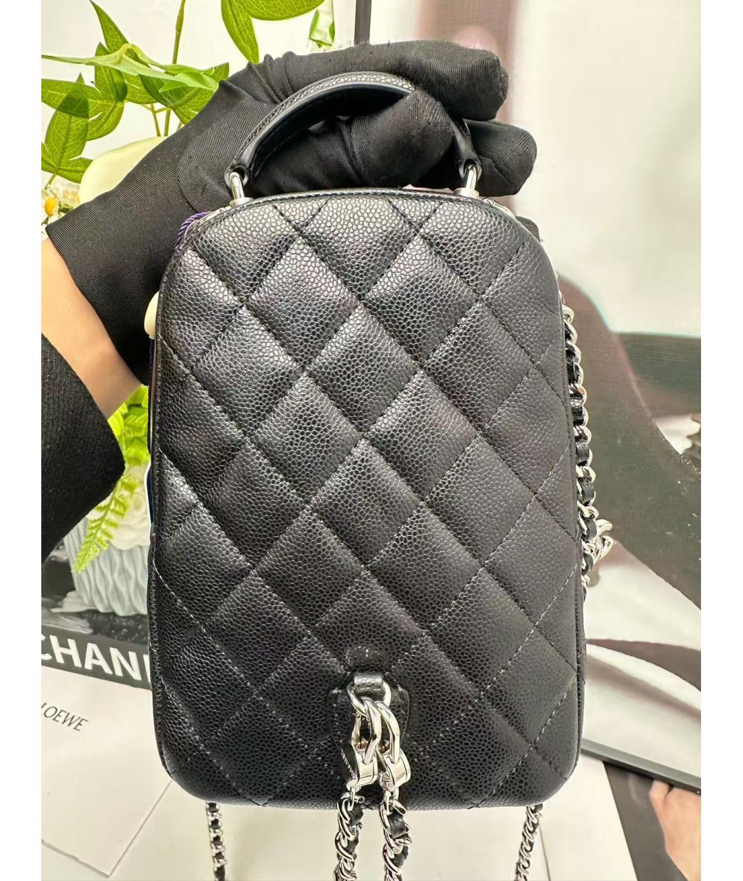 CHANEL Черный кожаный рюкзак, фото 3