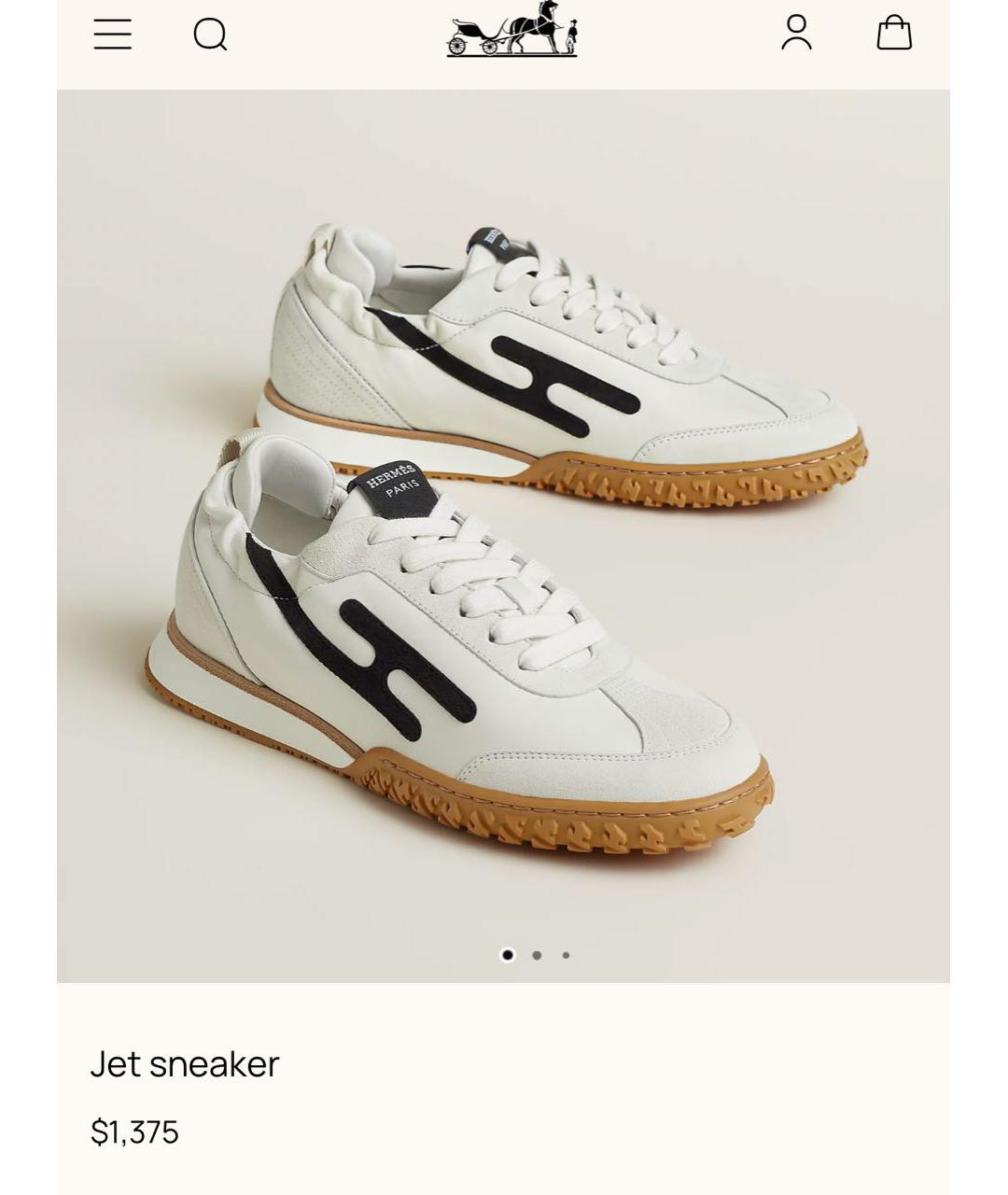 HERMES Белые замшевые кеды, фото 3