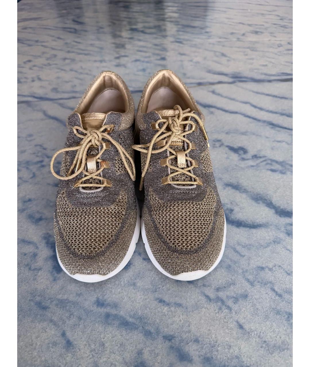 MICHAEL KORS Золотые кроссовки, фото 2
