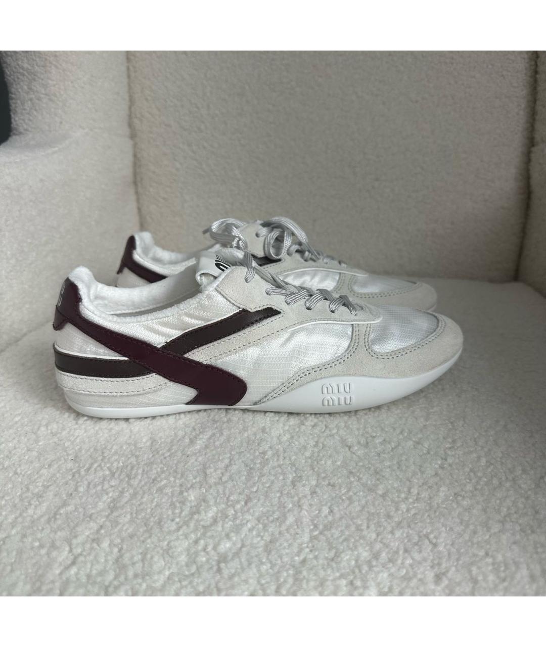 MIU MIU Белые кроссовки, фото 7