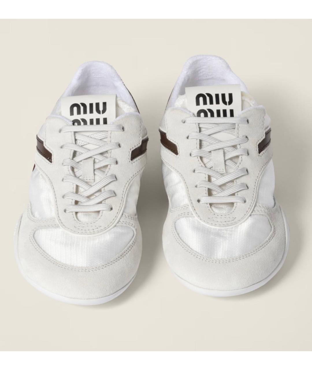 MIU MIU Белые кроссовки, фото 2