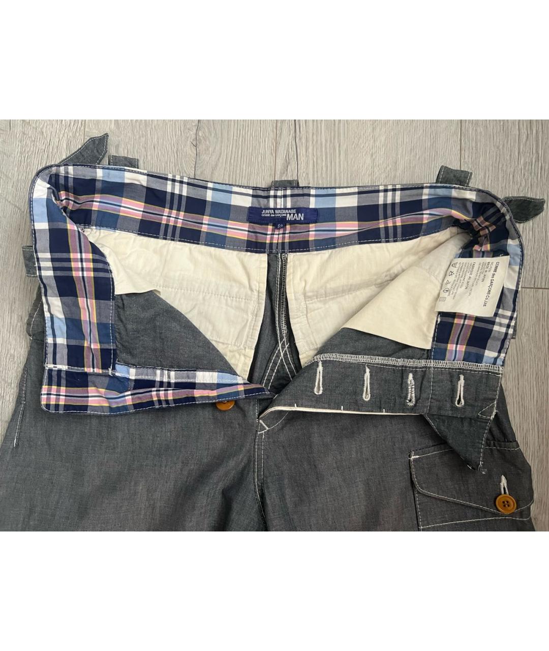 JUNYA WATANABE COMME DES GARÇONS Бирюзовые хлопковые шорты, фото 3