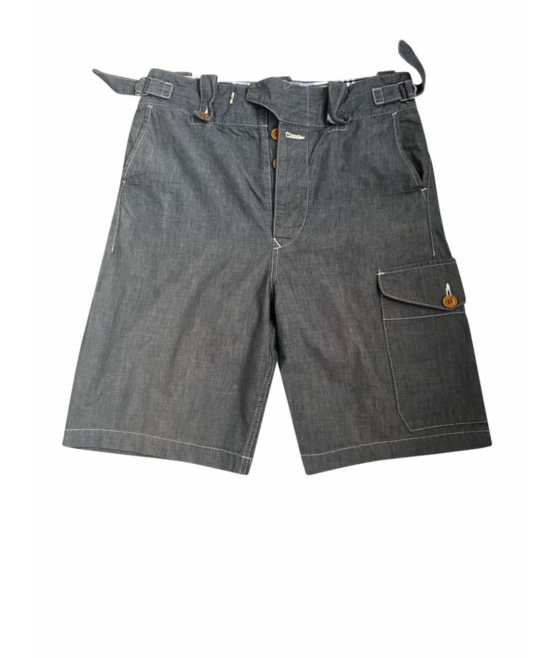 JUNYA WATANABE COMME DES GARÇONS Бирюзовые хлопковые шорты, фото 1