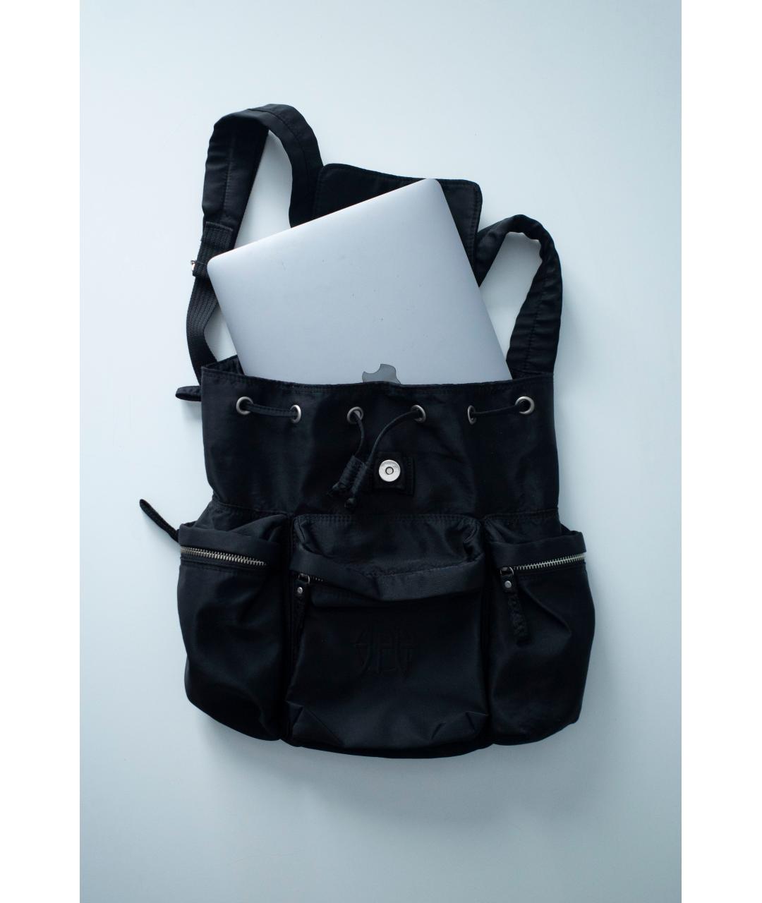 JEAN PAUL GAULTIER Черный синтетический рюкзак, фото 8