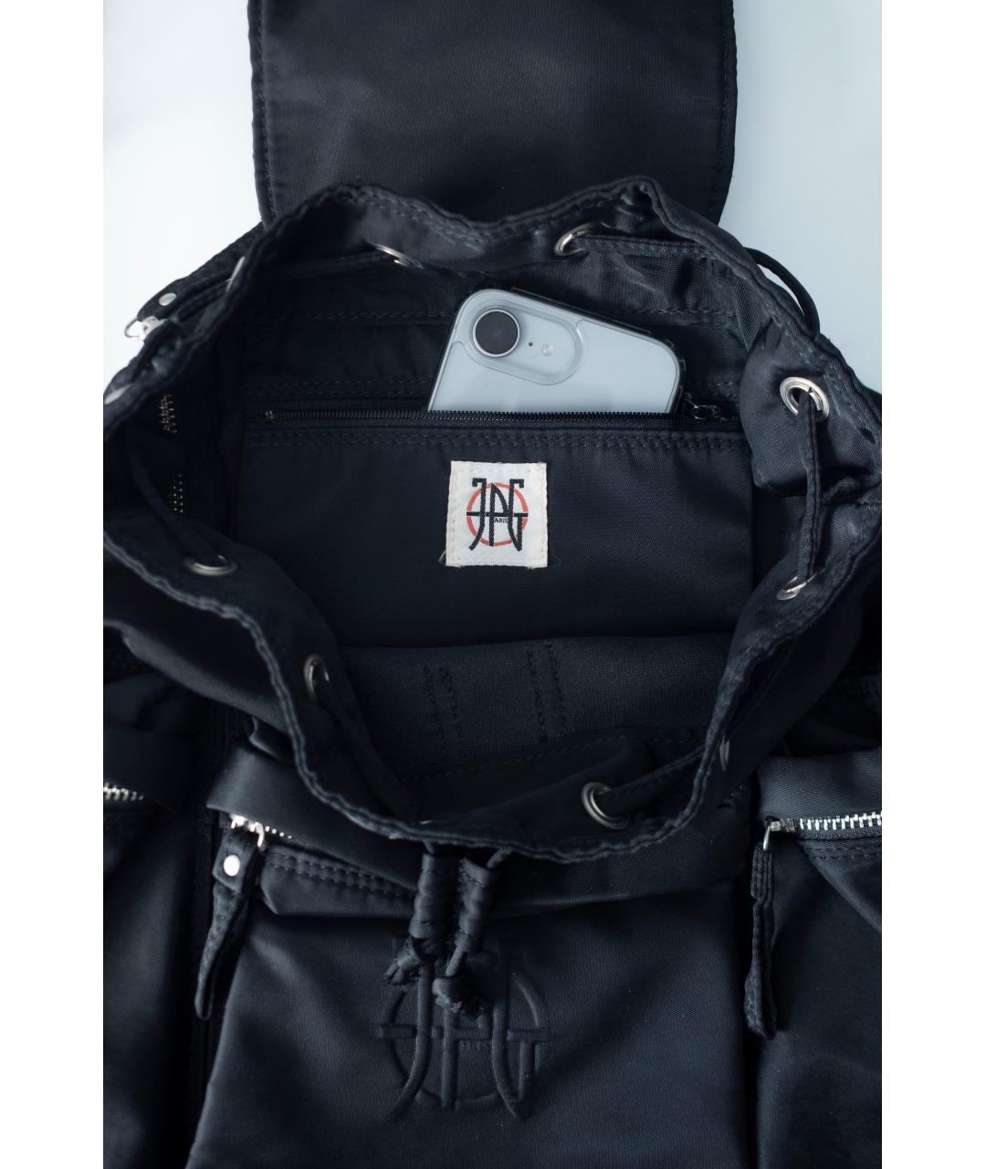 JEAN PAUL GAULTIER Черный синтетический рюкзак, фото 7