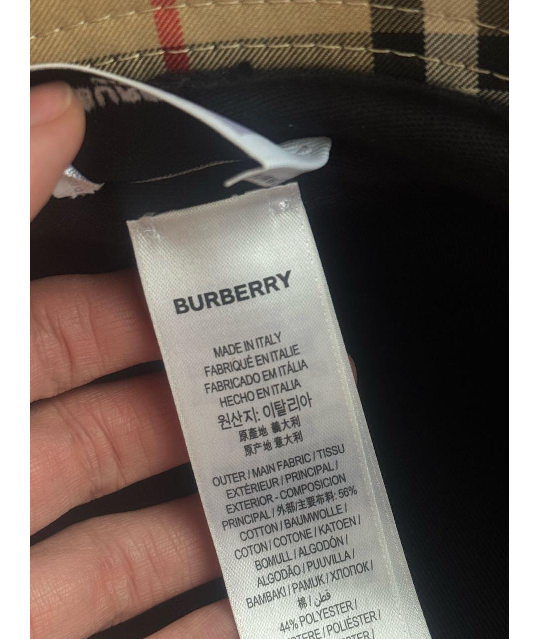 BURBERRY Бежевая панама, фото 3