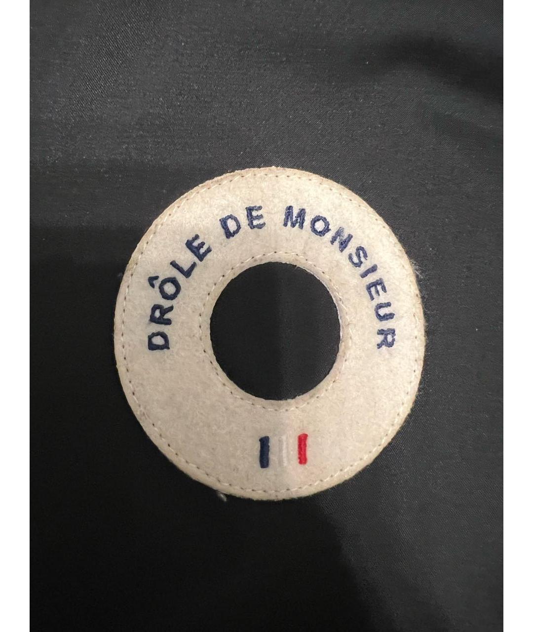 Drole de Monsieur Черная полиэстеровая куртка, фото 3