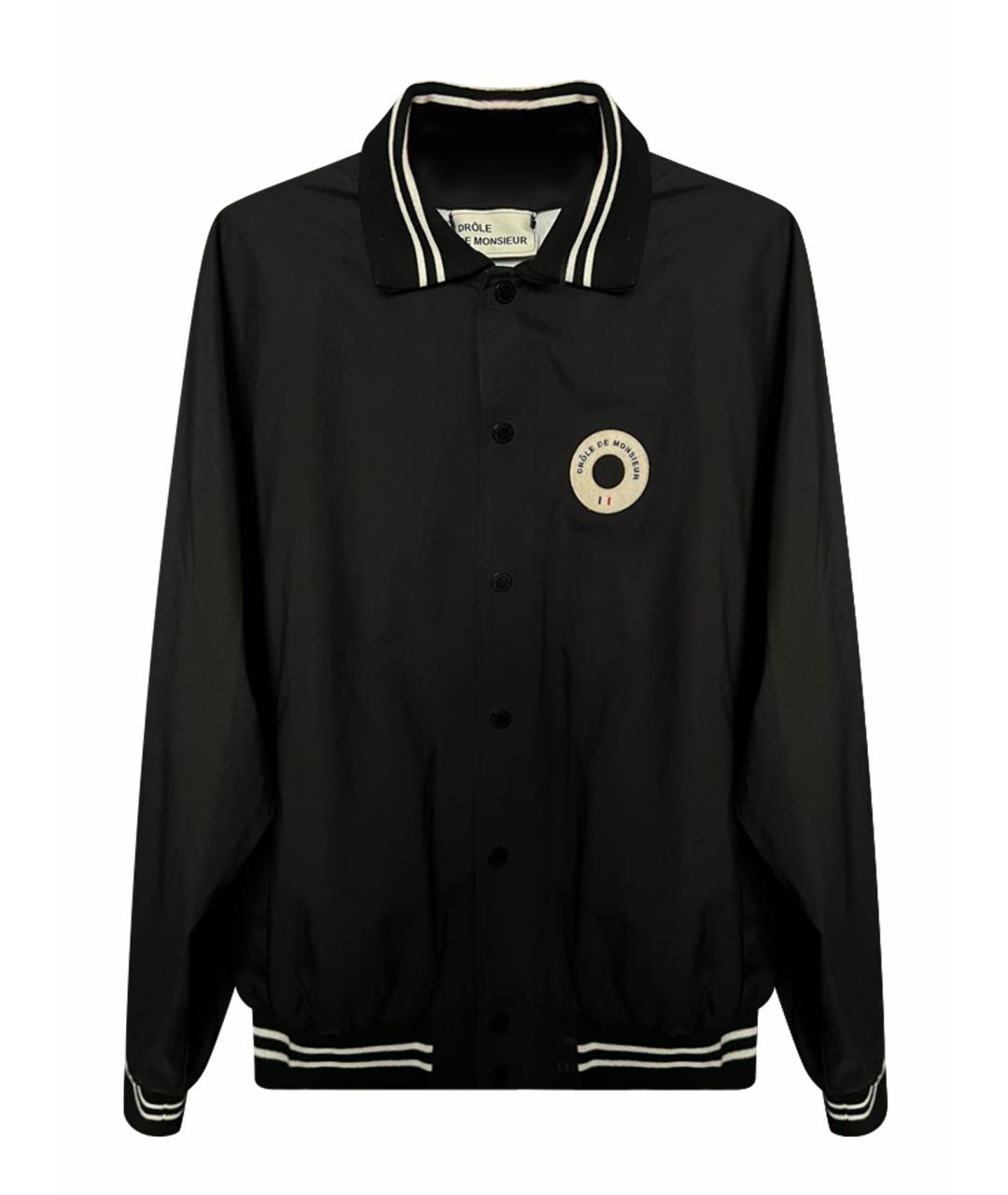 Drole de Monsieur Черная полиэстеровая куртка, фото 1