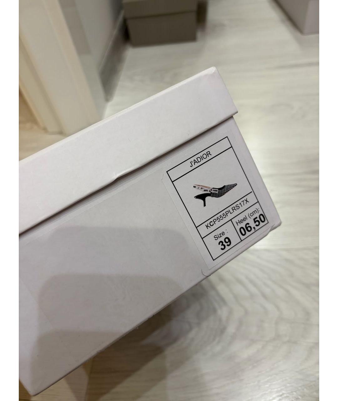 CHRISTIAN DIOR Мульти текстильные туфли, фото 5