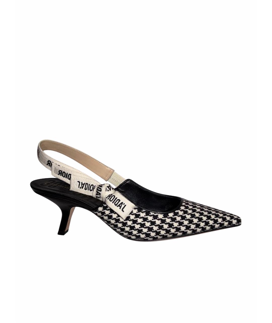 CHRISTIAN DIOR Мульти текстильные туфли, фото 1