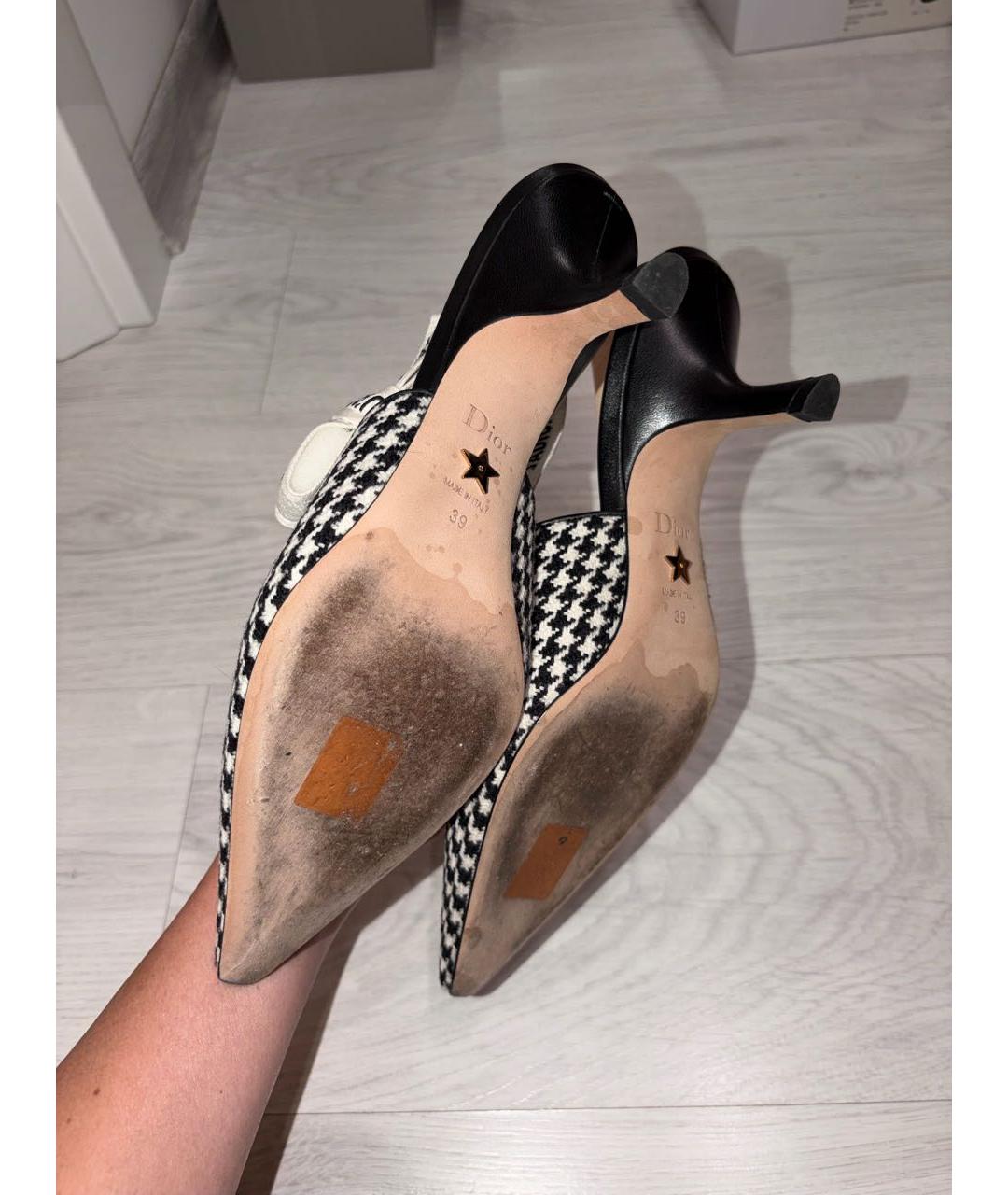 CHRISTIAN DIOR Мульти текстильные туфли, фото 3