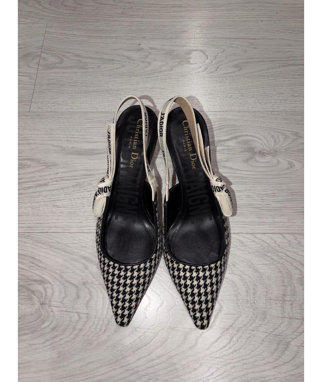 CHRISTIAN DIOR Мульти текстильные туфли, фото 2