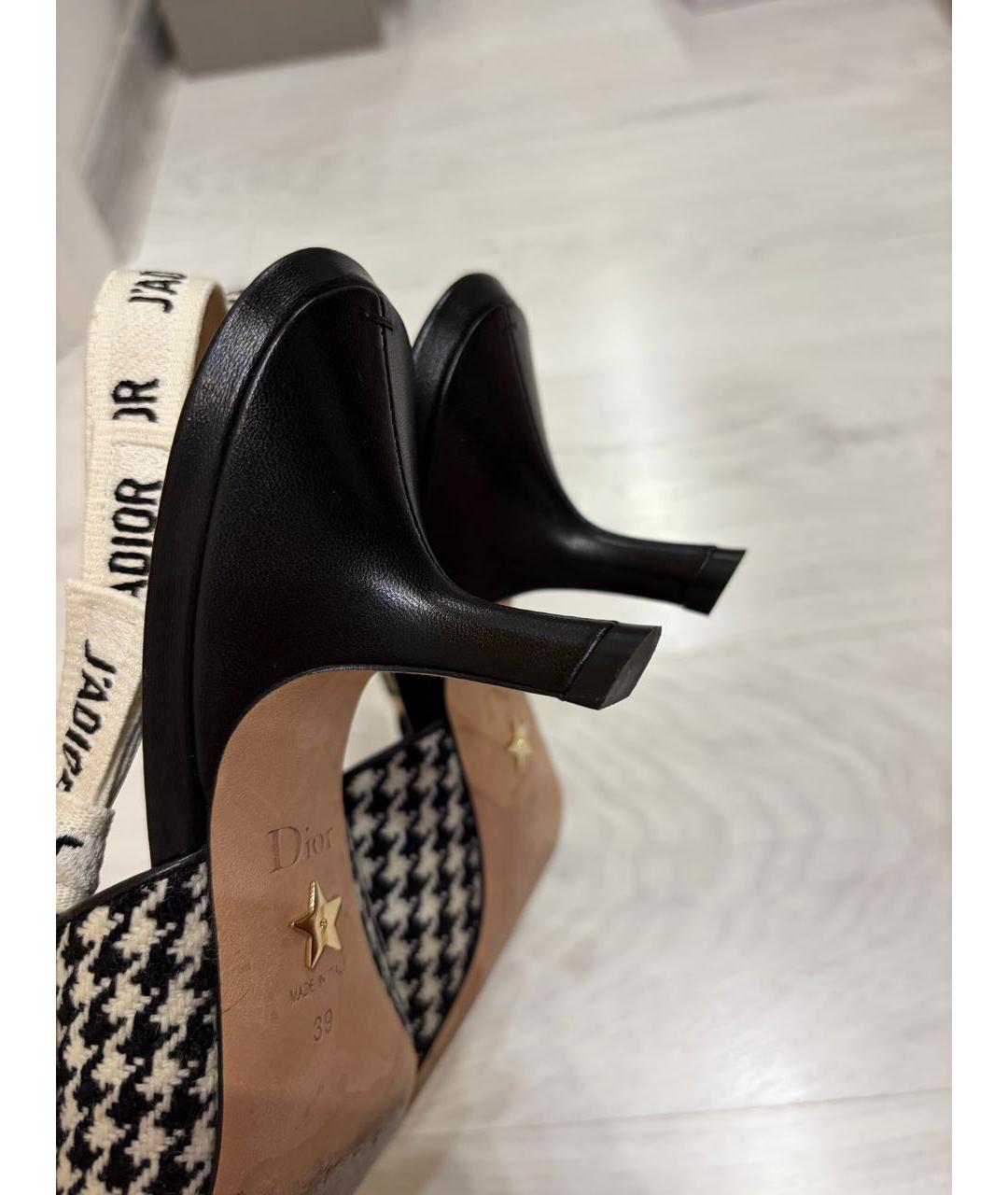 CHRISTIAN DIOR Мульти текстильные туфли, фото 4