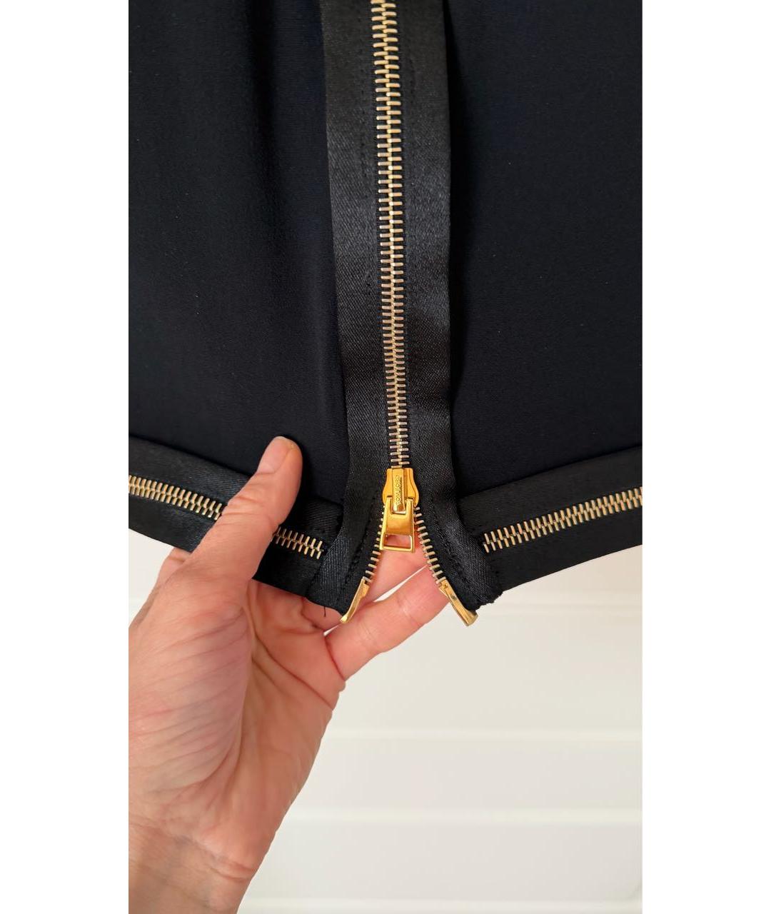 TOM FORD Черное полиэстеровое вечернее платье, фото 5