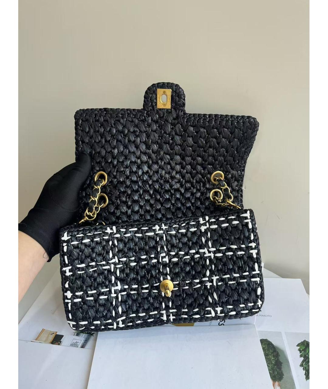 CHANEL Черная сумка через плечо, фото 5