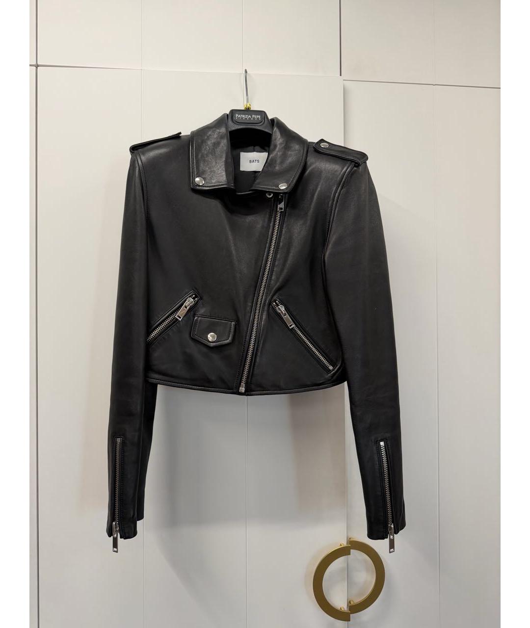 BATS Черная кожаная куртка, фото 9