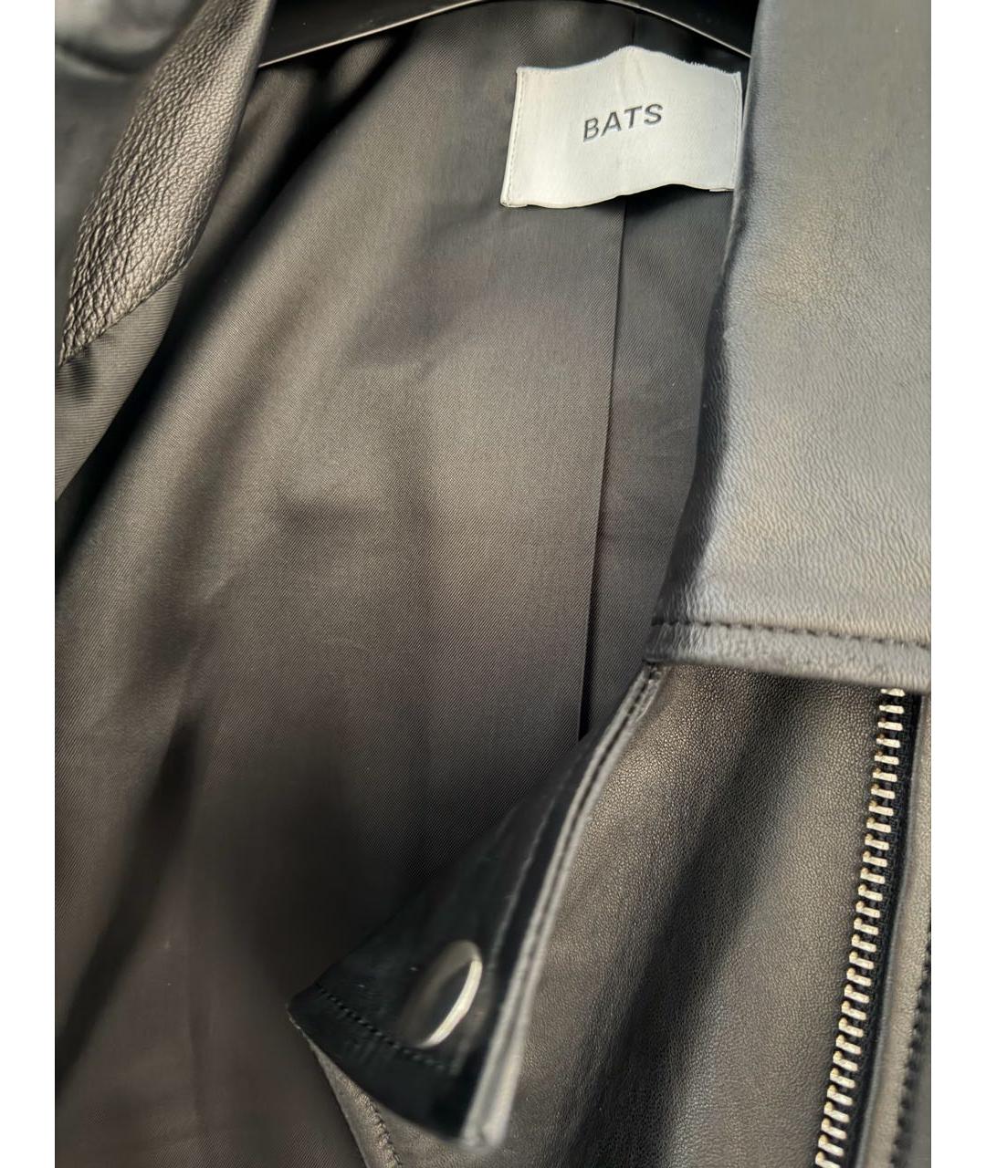 BATS Черная кожаная куртка, фото 2