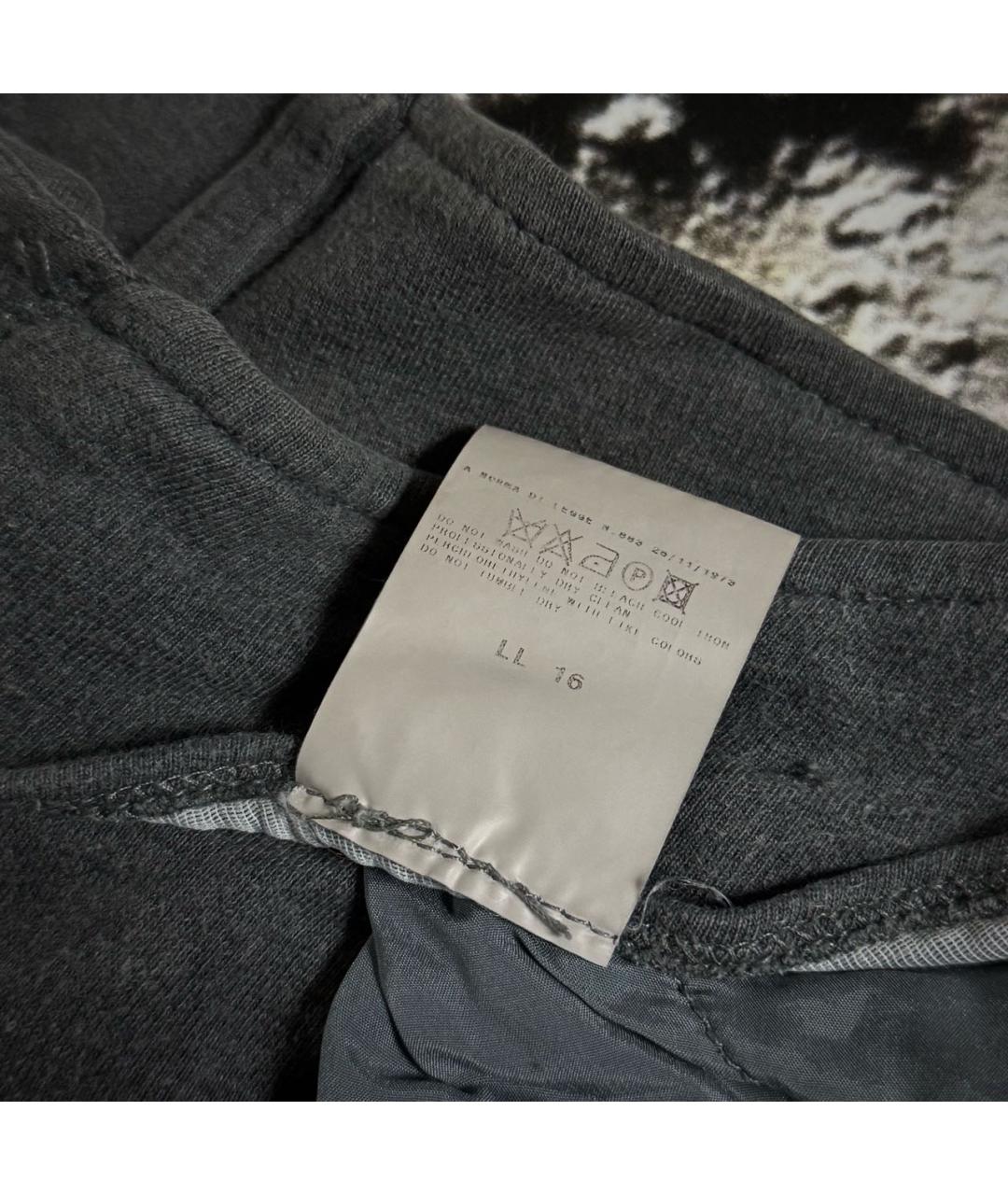 DOLCE&GABBANA Серые хлопковые повседневные брюки, фото 8