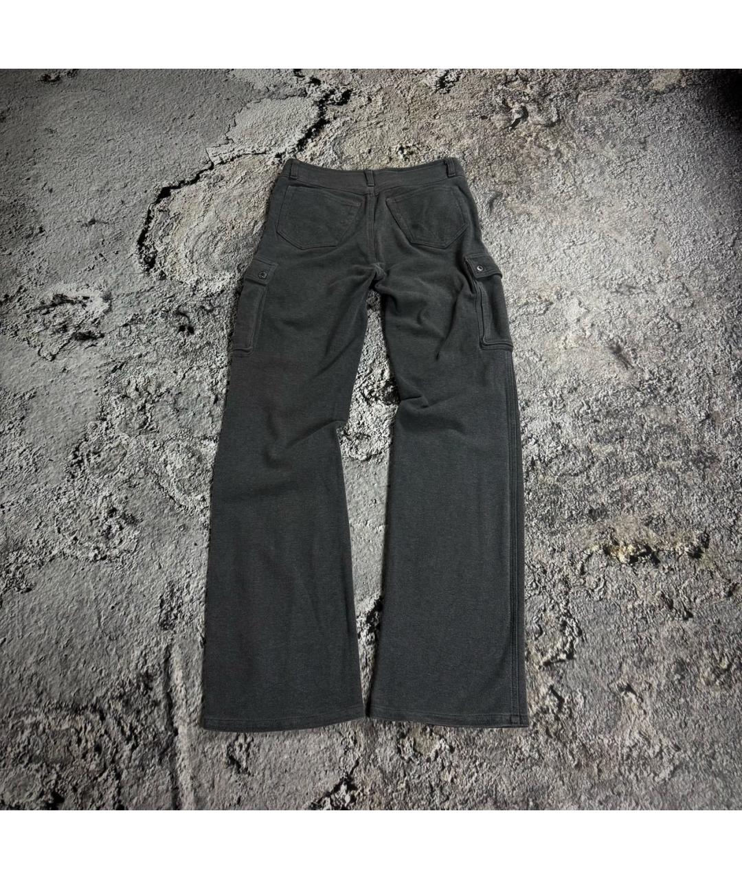 DOLCE&GABBANA Серые хлопковые повседневные брюки, фото 2