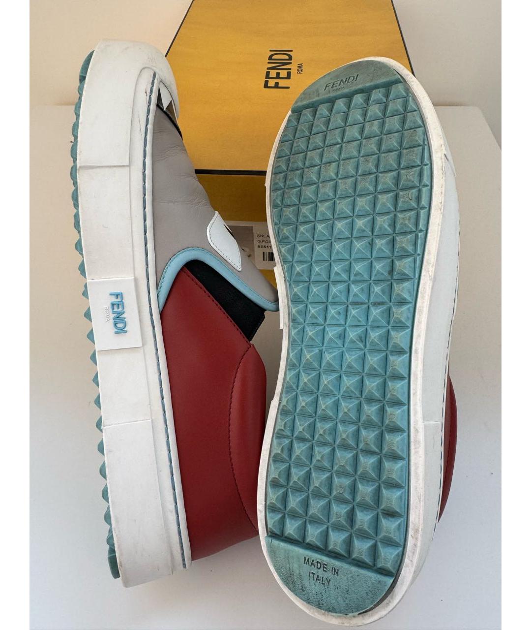 FENDI Мульти кожаные слипоны, фото 7