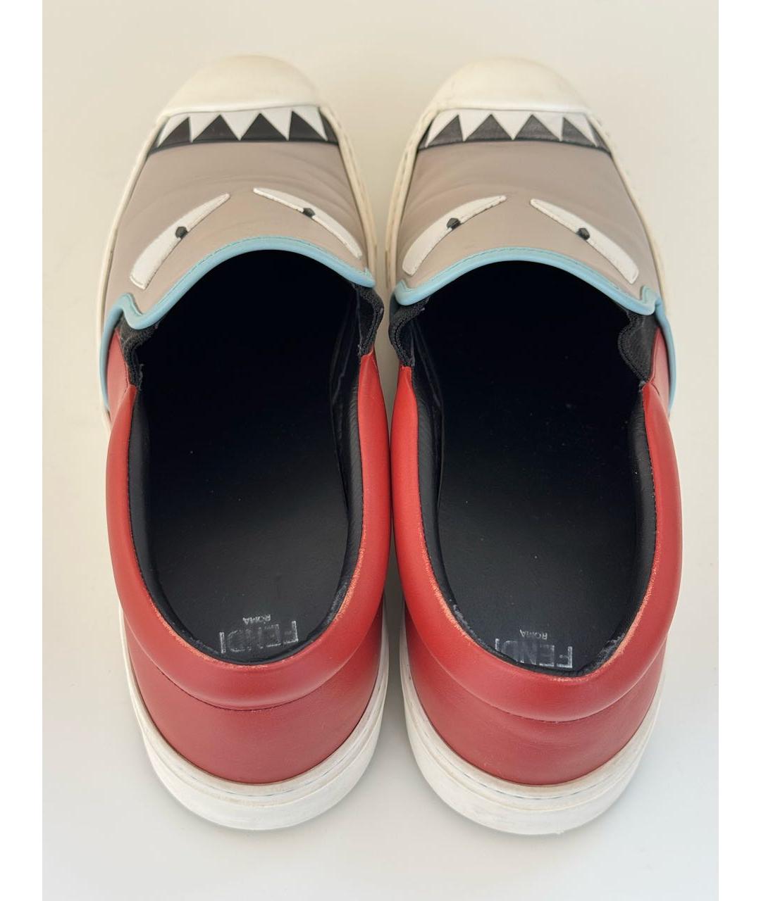 FENDI Мульти кожаные слипоны, фото 3