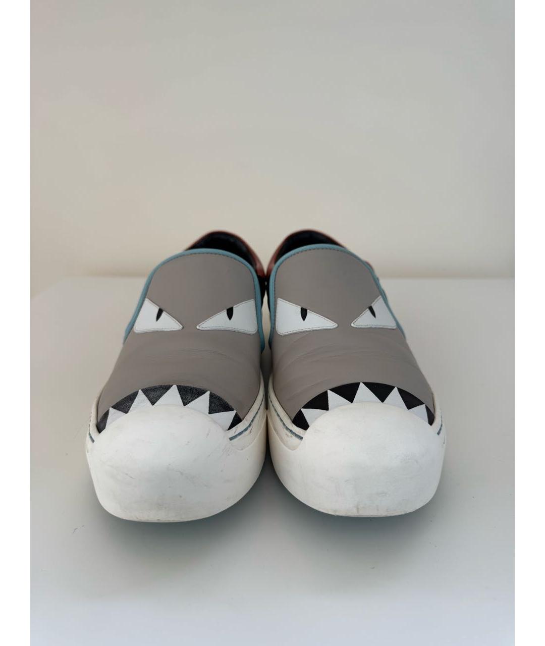 FENDI Мульти кожаные слипоны, фото 2