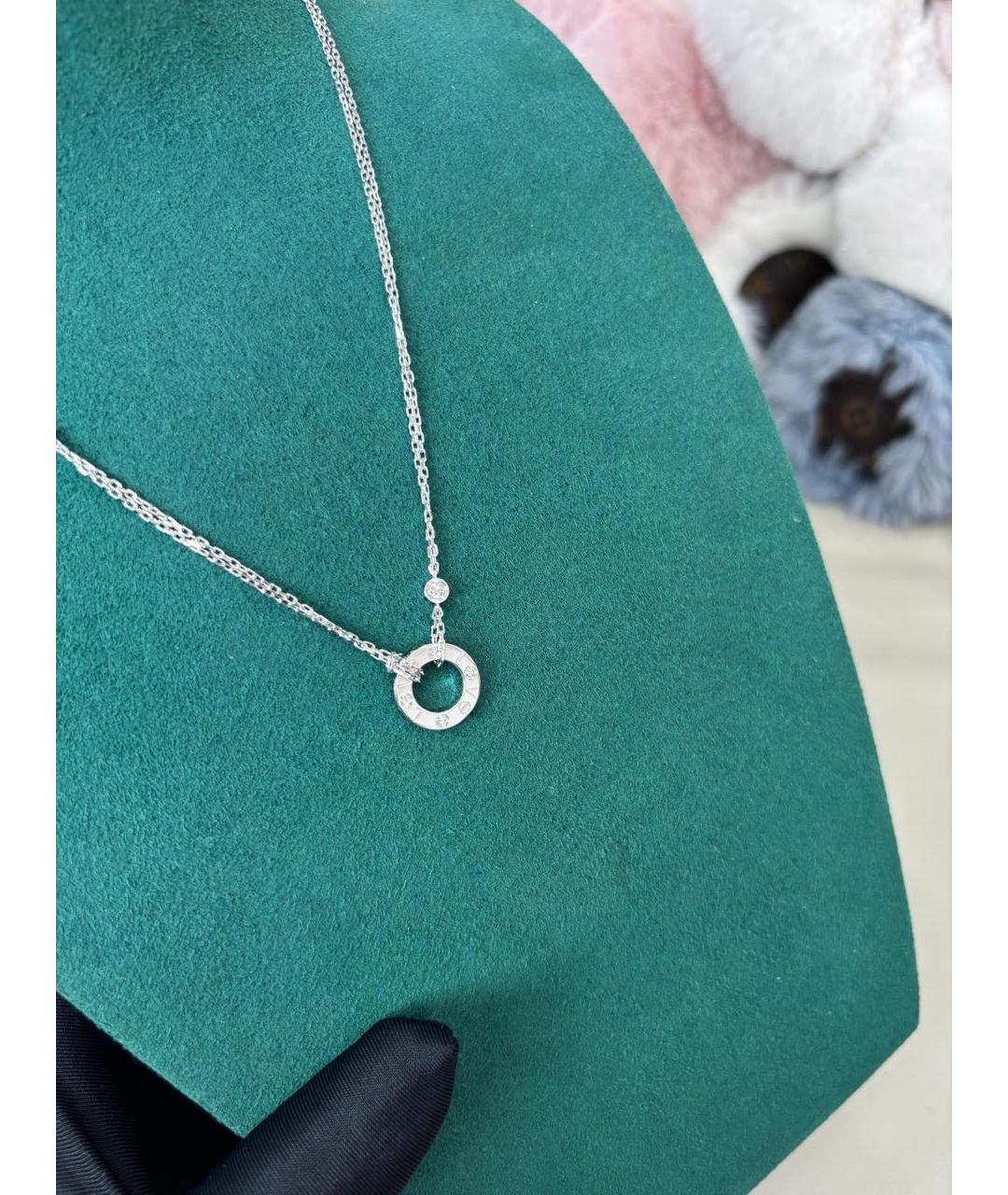 CARTIER Серебряное колье из белого золота, фото 4