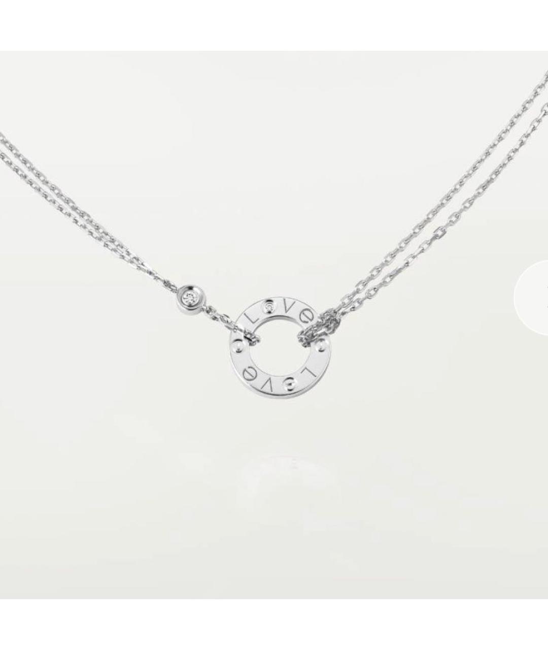 CARTIER Серебряное колье из белого золота, фото 8