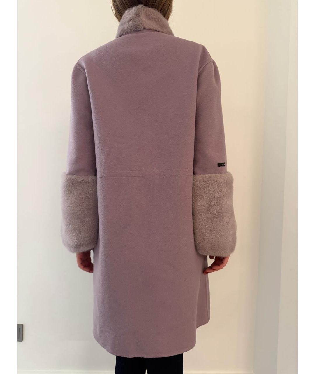 MANZONI 24 Фиолетовое кашемировое пальто, фото 3