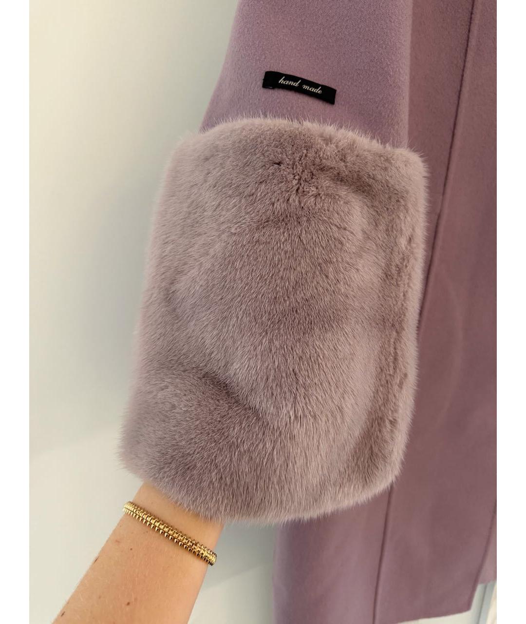 MANZONI 24 Фиолетовое кашемировое пальто, фото 7