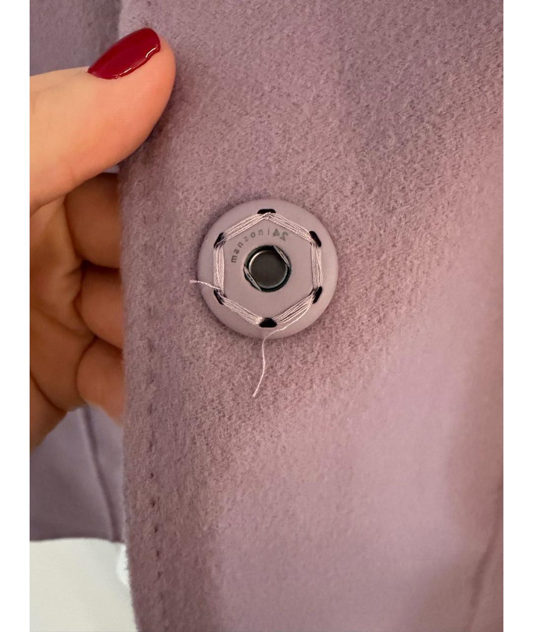 MANZONI 24 Фиолетовое кашемировое пальто, фото 4