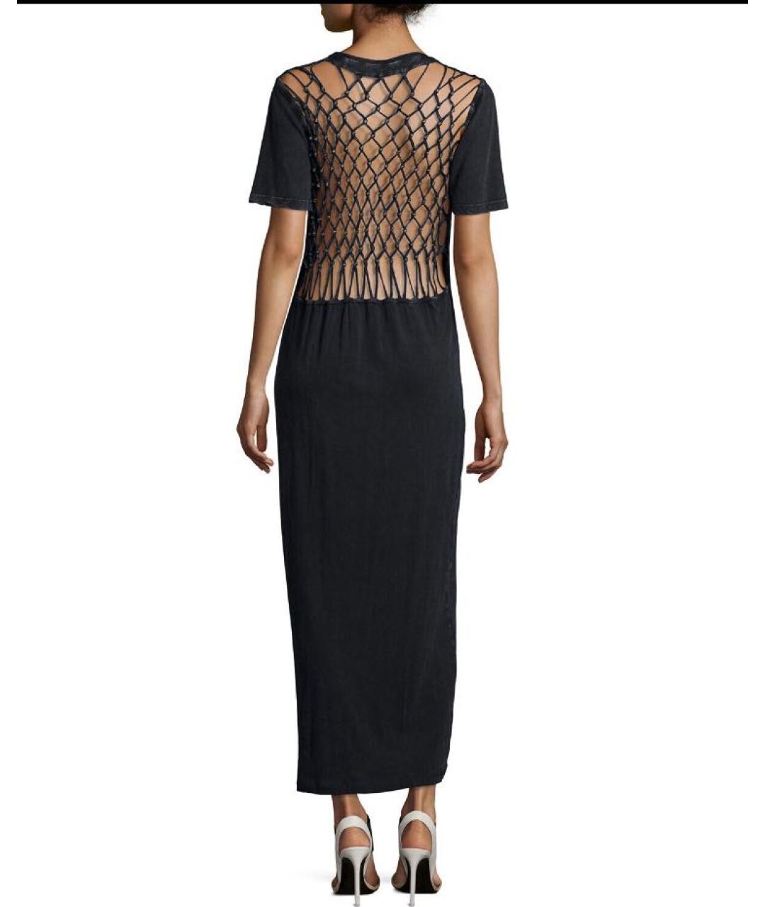 IRO Черное хлопковое повседневное платье, фото 8